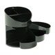 Rubbermaid Small Storage Black Divided Pencil Cup