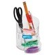 Rubbermaid Small Clear Plastic Storage Divided Pencil Cup