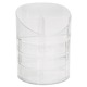 Rubbermaid Small Clear Plastic Storage Divided Pencil Cup