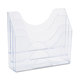 Rubbermaid Clear Plastic 3-pocket File Folder Organizer