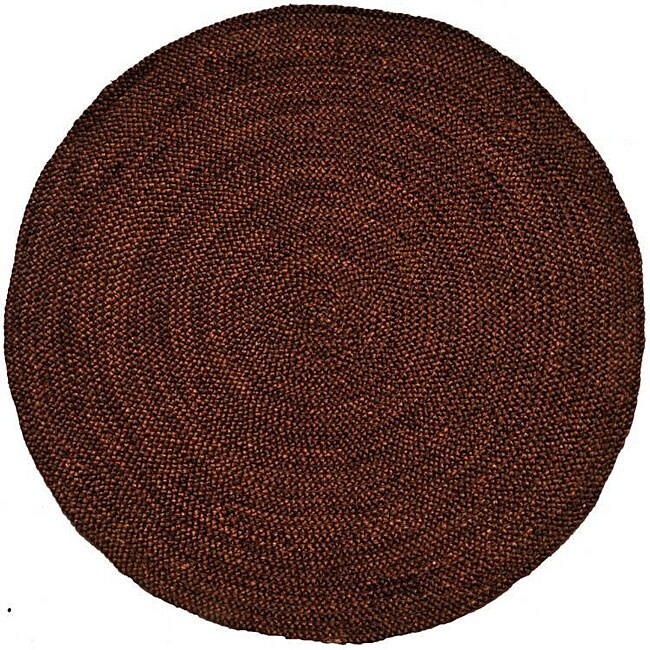 Handwoven Brown Braided Jute Rug (8' Round) 13588593 Shopping Great Deals