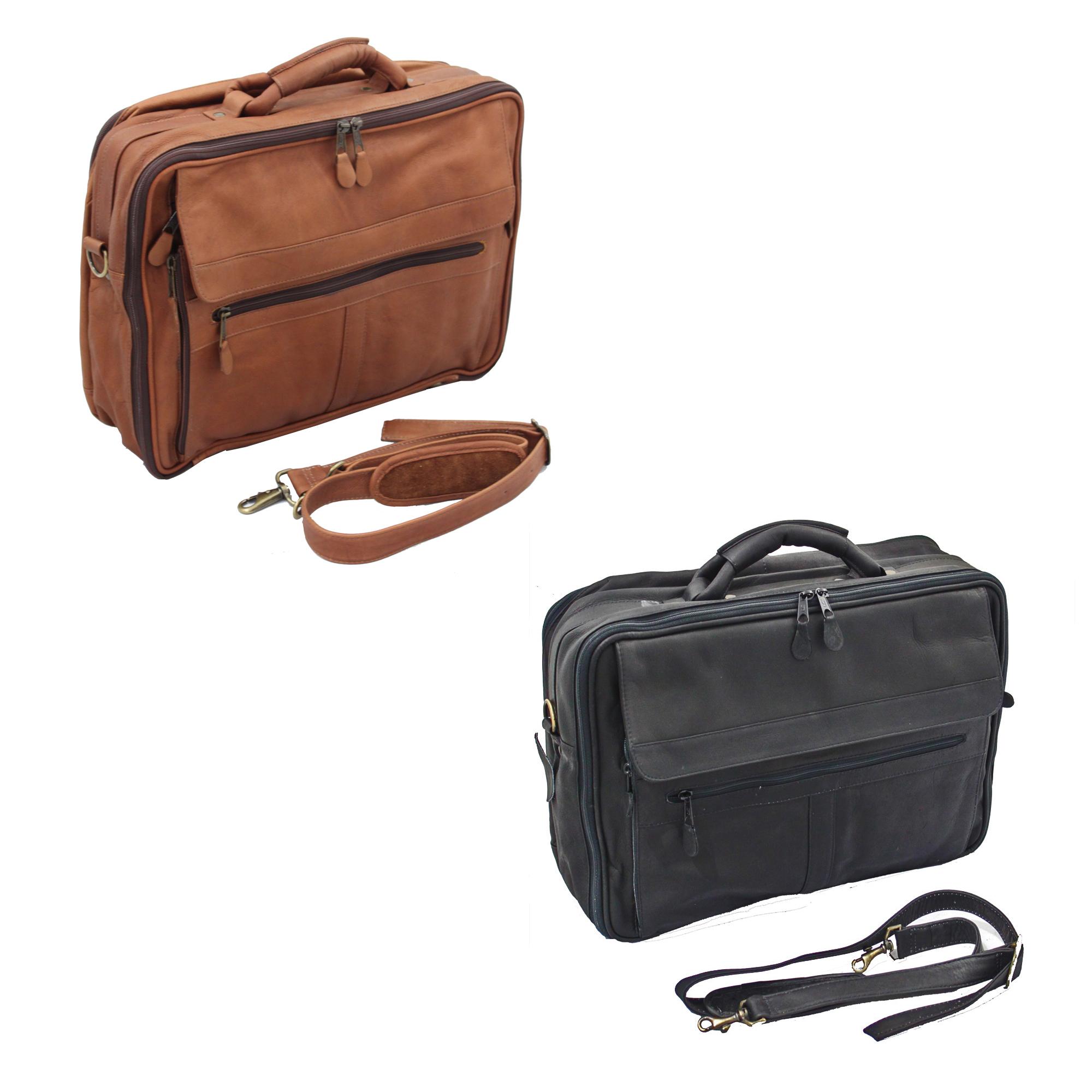 Vaquetta Handcrafted Top Grain Leather Overnighter Briefcase