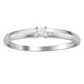 10k White Gold Diamond Accent Promise Ring