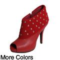 Bamboo by Journee Women's Studded Cuff High Heel Booties