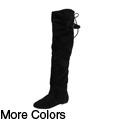 Bamboo by Journee Women's Velvety Thigh-high Boots