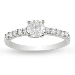 14k White Gold 3/4ct TDW Diamond Engagement Ring (H-I, I2-I3)