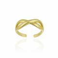 18k Gold over Sterling Silver Infinity Toe Ring