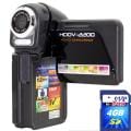 SVP HDDV2200 5MP Black Digital Camcorder with 4GB SDHC Memory Card