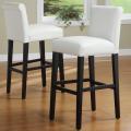 ETHAN HOME Bennett 29 inches White Faux Leather Bar Stools (Set of 2)