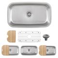 Ticor Stainless Steel 16-gauge Undermount Kitchen Sink
