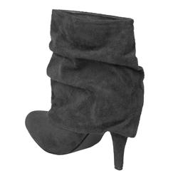 Glaze by Adi Faux Suede High Heel Slouchy Boots