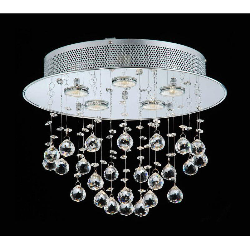 ... and White 5 light Crystal Chandelier Ceiling Fixture Iron | eBay