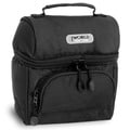 J World Corey Solid Black Polyester Lunch Tote with Front Pocket