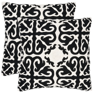 Moroccan 18-inch Embroidered Decorative Pillows (Set of 2)