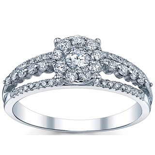 18k White Gold 5/8ct TDW Diamond Engagement Ring (G-H, SI1-SI2)
