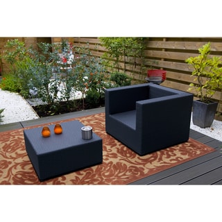 Buy  Woven Roxbury Indoor/Outdoor Damask Print Rug (2'6 x 7'10)