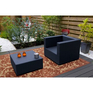 Find Shop Woven Roxbury Indoor/Outdoor Damask Print Rug (3'9 x 5'8)