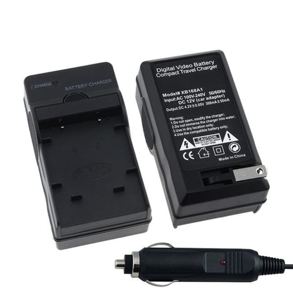 INSTEN Car and Travel Charger Set for Olympus LI-40B/ Nikon EN-EL10