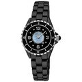 Akribos XXIV Women's Quartz Date Midsize Ceramic Bracelet Watch