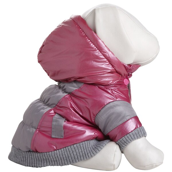 Pet Life Red Aspen Vintage Polyester and 3M Thinsulate Dog Ski Coat Jacket