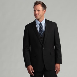 Kenneth Cole Reaction Men's Slim Fit Black Tic Suit Separate Coat-Image