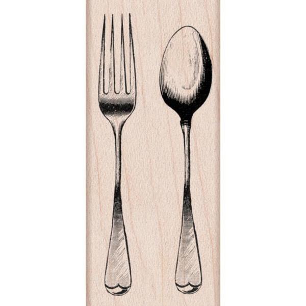Hero Arts Fork and Spoon Stamp