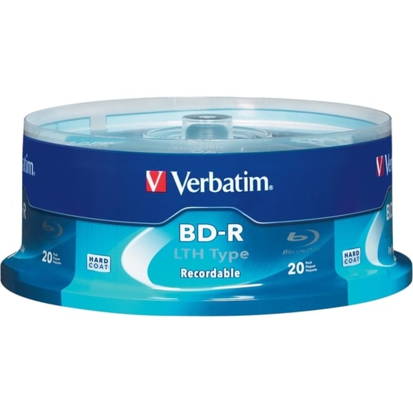 Verbatim BD-R LTH Type 25GB 6X with Branded Surface - 20pk Spindle - 