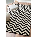 Hand-tufted Alexa Spectrum Chevron Wool Rug (5' x 8')