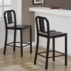 See Reviews Black Metal Counter Stools (Set of 2)