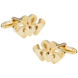 Cuff Daddy Goldplated Claddagh Cuff Links