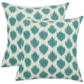 Oceans 18-inch Aqua Blue Decorative Pillows (Set of 2)