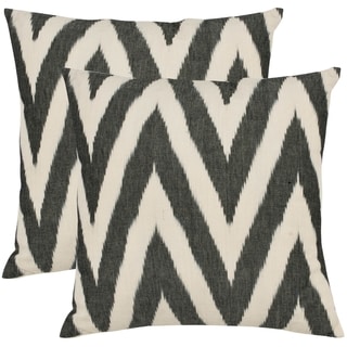 Deco 18-inch Charcoal Grey Decorative Pillows (Set of 2)