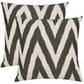 Deco 18-inch Charcoal Grey Decorative Pillows (Set of 2)