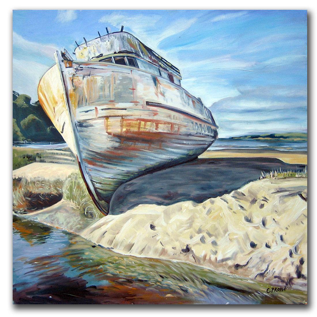 Colleen Proppe Inverness Boat Canvas Art   13658393  
