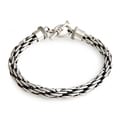 Sterling Silver Men's 'Courage' Bracelet (Indonesia)