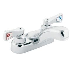 Moen Bathroom Faucet on Moen Chrome Double Handle Bathroom Faucet   Overstock Com Shopping