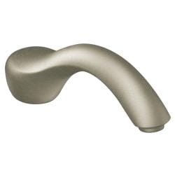 Moen Brushed Nickel Monticello Deck Mount 10-Inch Slip-Fit Roman Tub Spout-Image