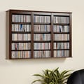 Everett Espresso Wall -hanging Media Storage Cabinet