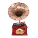 Pyle Trumpet Horn Phonograph Music Player