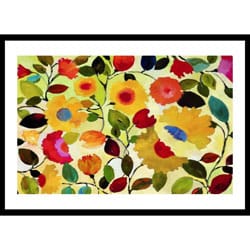 (^ ^)// Kim Parker 'Siena Garden' Wood Framed Art Print