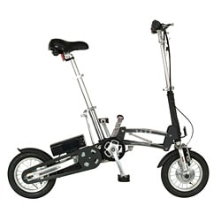 e-Mazing Innovations Black Battery Operated Bicycle-Image