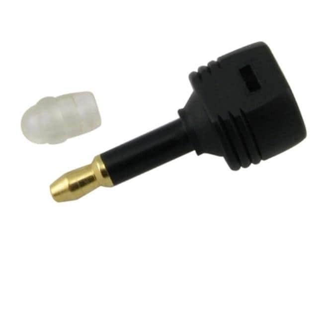 INSTEN Black TosLink-F to Mini-M 3.5mm Adapter