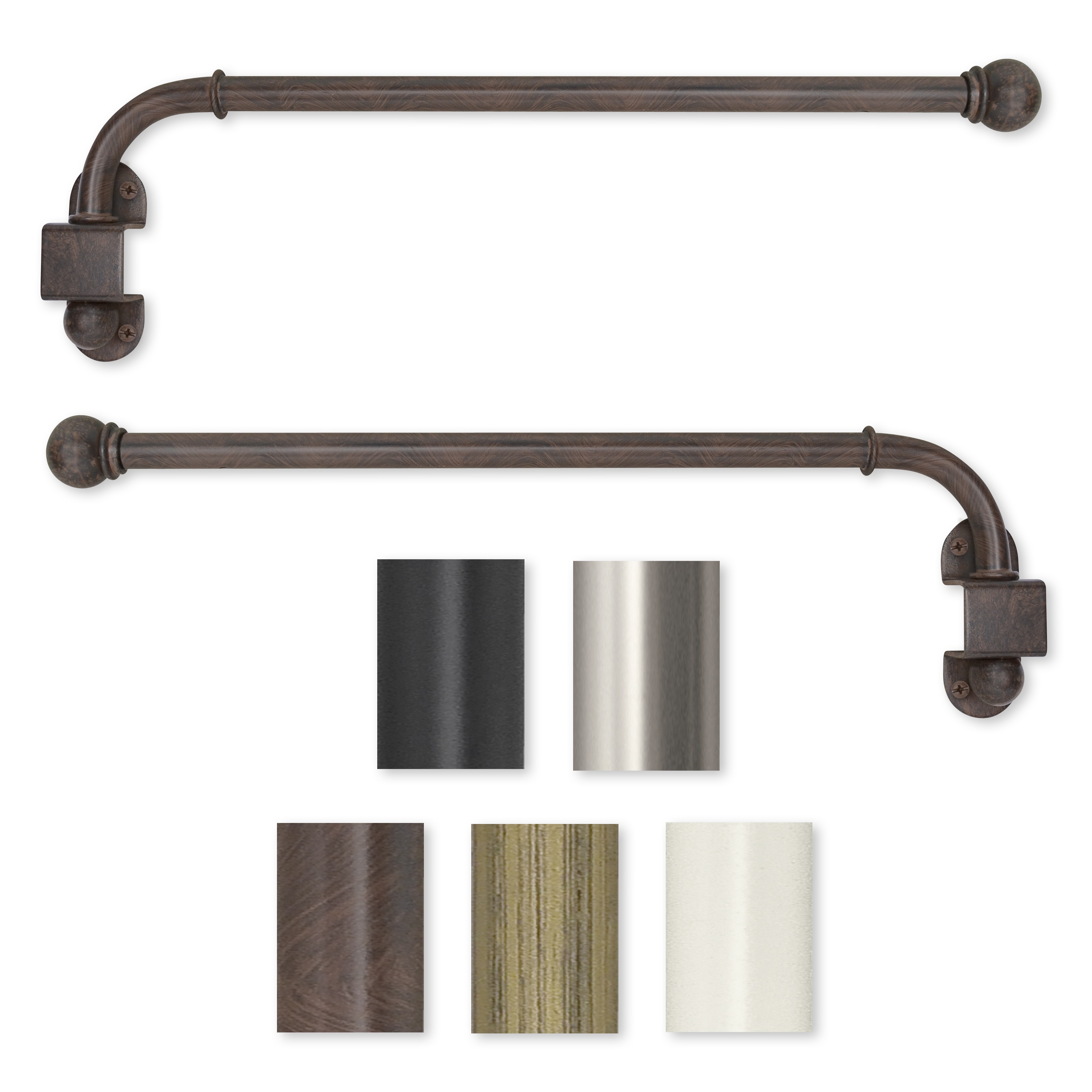 Swing Arm Rods For Curtains 