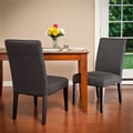 Christopher Knight Home Charcoal Contrast Stitch Dining Chairs (Set of 2)