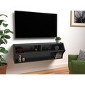 Broadway Black Wall Mounted A/V Console