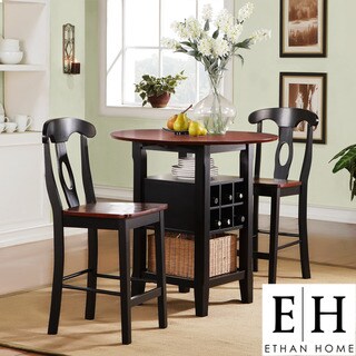 ETHAN HOME Rwanda Two-tone Napoleon 3-piece Bistro Kitchen Set