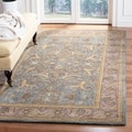 Handmade Heritage Kashen Blue/ Beige Wool Rug (5' x 8')