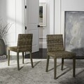 Safavieh St. Croix Chic Wicker Grey Side Chairs (Set of 2)