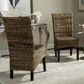 Safavieh St. Croix Wicker Natural Tan Side Chairs (Set of 2)