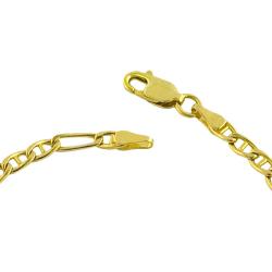 14k Yellow Gold Classic Figaro Bracelet (3 mm)